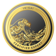 rundes Logo zertifizierter Ikigai-Experte